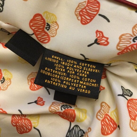 Cole Haan women’s size 10 jacket yellow single breasted button closure collard b - Picture 10 of 11